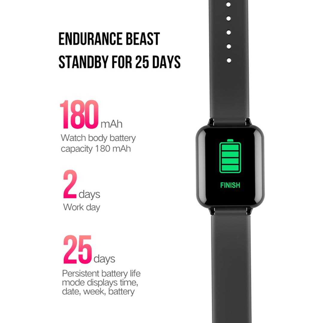 SOGA 2x Waterproof Fitness Smart Wrist Watch Heart Rate Monitor Tracker White-3