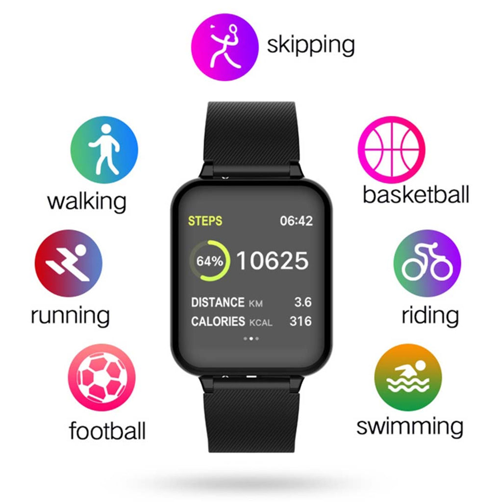 SOGA 2x Waterproof Fitness Smart Wrist Watch Heart Rate Monitor Tracker White-4