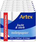 Artex soft strong toilet paper - 3-ply toilet paper - 63 rolls (7x9)-0