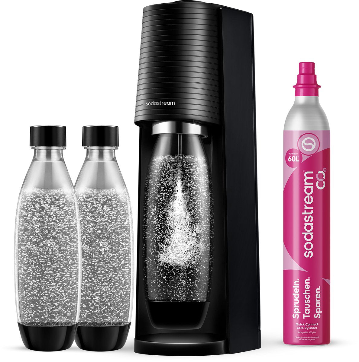 Sodastream sparkling water machine terra megapack black-0