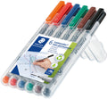 Staedtler lumocolor f non-permanent pen - box 6 colors-0