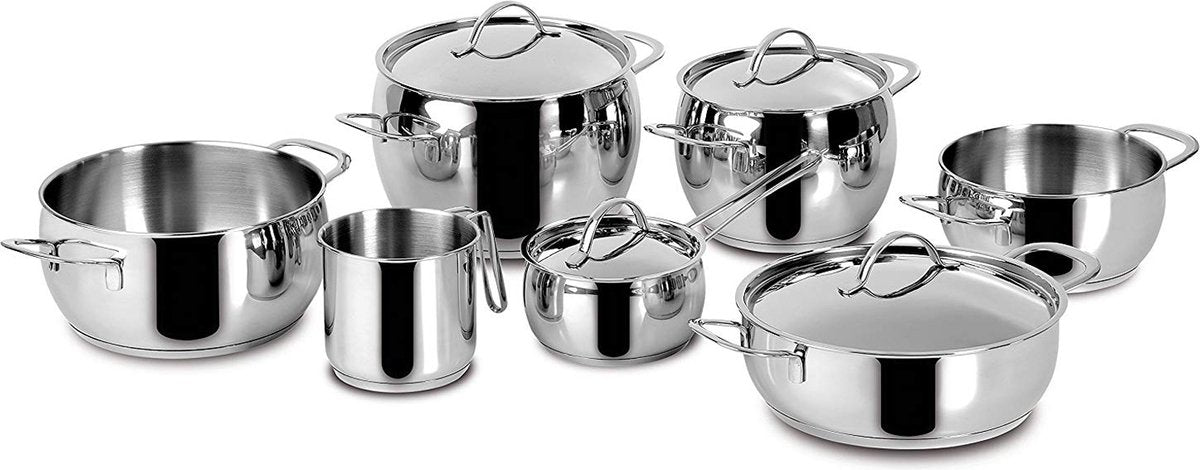 LAGOSTINA - kookpottenset euforia - 11 delig - inductiebestendig - inox - 10704600011-0