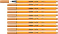 STABILO point 88 - premium fineliner - fine 0,4 mm – donker okergeel – doos 10 stuks-0