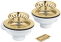 Grohe accessories - drain strainer for sink with accessories, brushed cool sunrise 40997gn0-0