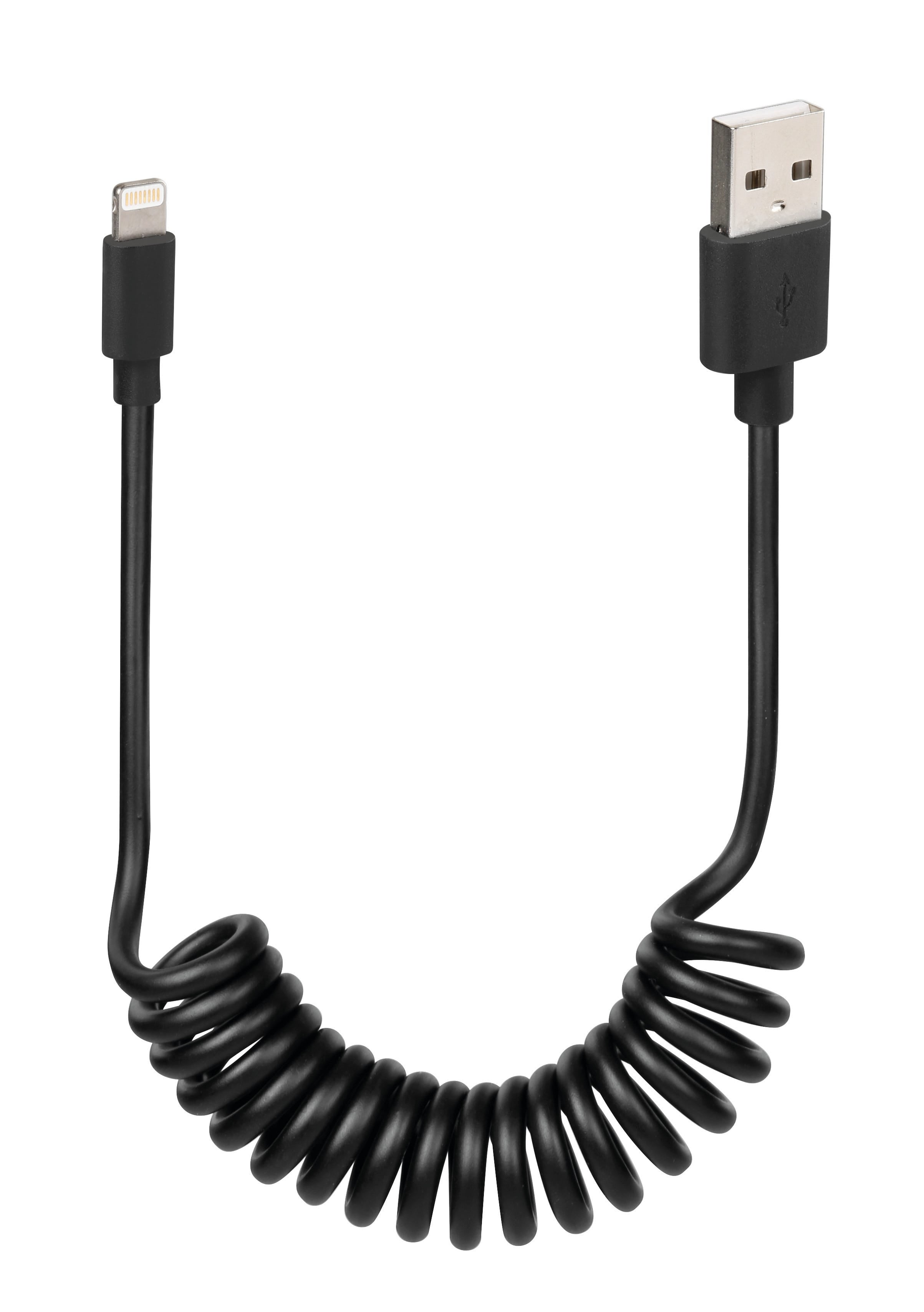 Lamp cable lamp coiled cable Apple 8-pin 1 meter black-0