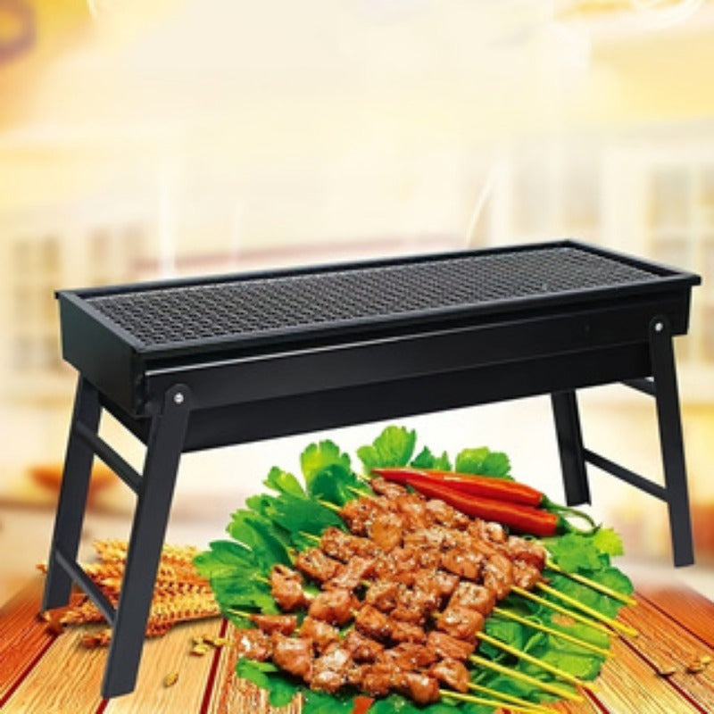 Portable Foldable Charcoal Grill for Outdoor BBQ-2