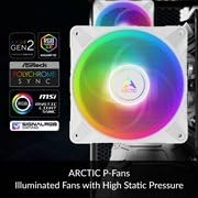 ARCTIC Freezer 36 A-RGB - Vit - Single-tower CPU-kylare med push-pull, två tryckoptimerade 120 mm P-fläktar och ARGB-belysning, fluiddynamiskt lager