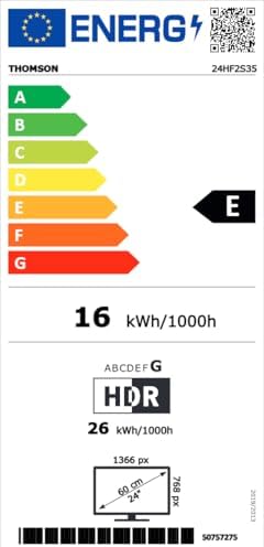 Thomson TV 50 tum (126 cm) 4K UHD Smart Fire TV, Alexa Röststyrning, Trippel tuner (DVB-T/T2/C/S/S2), Dolby Vision, Dolby Atmos, HDR10, HDMI 2.1, WiFi, Bluetooth - 50UF4S35