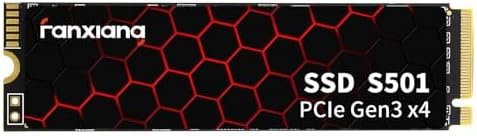 fanxiang M.2 SSD 128 GB, PCIe Gen3.0 x4 2280, upp till 1200 MB/s läsning, 128 GB NVMe SSD med grafen termisk pasta, bärbar dator och stationär dator, intern hårddisk