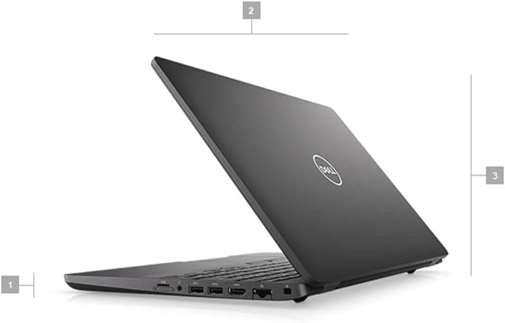 Dell Latitude 5500 Bärbar dator | 15,6 tum | 1920 x 1080 | Intel Core i5-8365U | 16 GB DDR4 RAM | 512 GB NVMe | US -QWERTY | Windows 11 Pro | 1 års garanti | (renoverad)