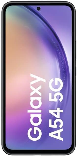 Samsung Galaxy A54 5G, Android Smartphone, 6,4 tums Dynamic AMOLED-skärm, 5 000 mAh batteri, 128 GB/8 GB RAM mobiltelefon i Awesome grafit inkl. 30 månaders tillverkargaranti [exklusivt för Amazon]