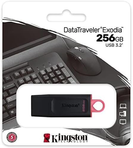 Kingston DataTraveler Exodia DTX/64GB-2P USB-minne USB 3.2 Gen 1 – med skyddskåpa och nyckelring i flera färger