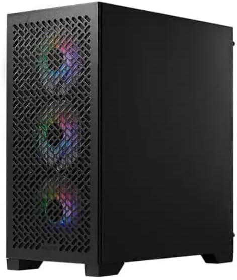 Cooler Master Elite 302 Gaming Case med Glass Side, Micro ATX, 3x ARGB Fans, PSU Shroud, Intake Grill, USB-C, svart