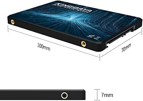 SSD M.2 2280 128GB KINGDATA Ngff SATA III 6Gb/s Högpresterande intern hårddisk för stationär bärbar dator (128GB, M.2 2280)