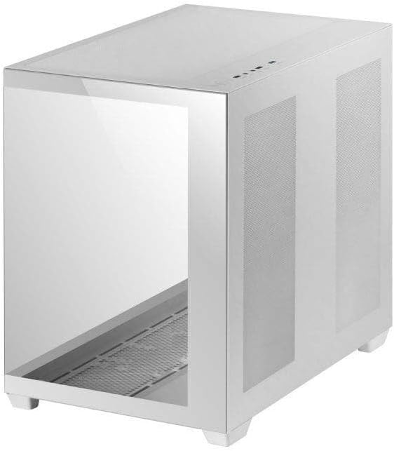 Mars Gaming MC-S1 svart, kompakt Micro-ATX Gaming PC-hölje, ARGB belysning 12 lägen, FRGB-fläkt, Full Side Window, MCS1