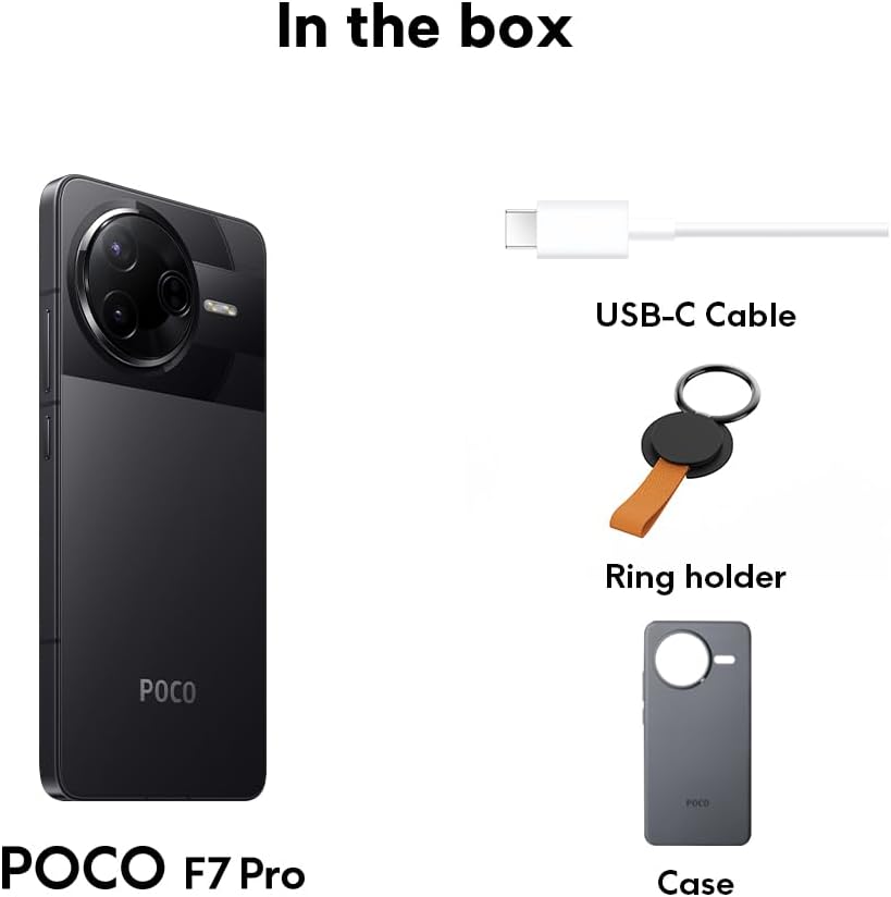 POCO F7 PRO Smartphone, 12 + 256, blått, 6 000 mAh batteri, 90 W Hypercharge, Xiaomi HyperAI