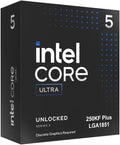 Intel® Core™ Ultra 5 Processor 250KF Plus 18 (6 P-kärnor + 12 E-kärnor) upp till 5,3 GHz