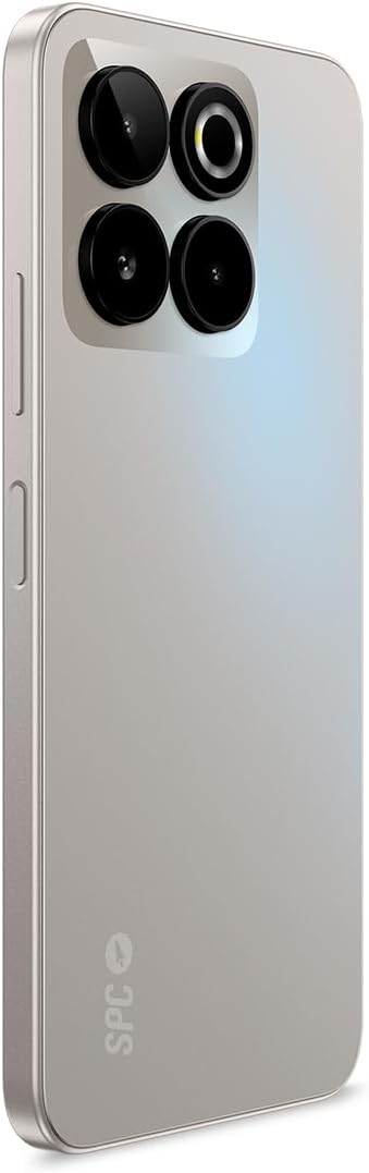 SPC Discovery 3 Pro – Smartphone 6,7 tum IPS 120 Hz | 256 GB int. Minne 8 GB RAM | Triple AI 50 MP kamera 32 MP selfiekamera | NFC eSIM | Android 14 | 5 000 mAh batteri snabbladdning – färg lunar mist