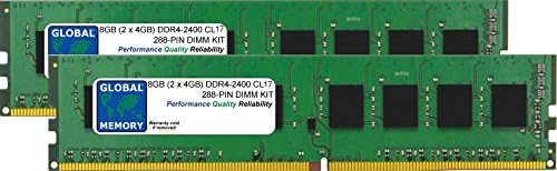 8GB (2 x 4GB) DDR4 2400MHz PC4-19200 288-PIN DIMM MINNE RAM KIT FÖR PC-DATORER/MOTORBOARDS