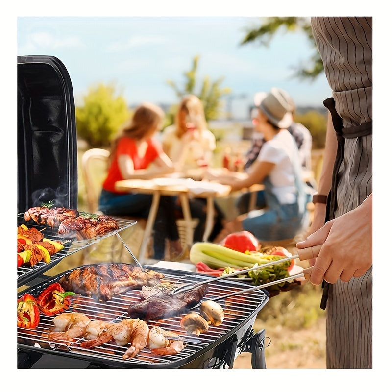 Cast Iron Charcoal Grill for Outdoor BBQ-4