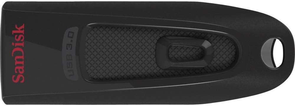 SanDisk Ultra 128 GB, USB 3.0 flash drive, with up to 130 MB/s read speed, Black