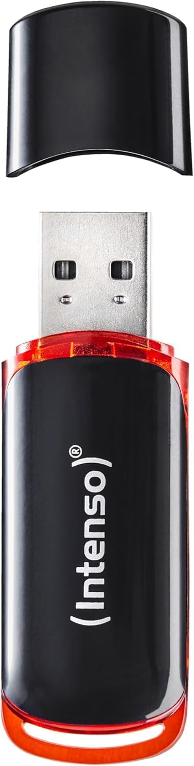 Intenso Business Line - Flash Drive 16 GB - USB 2.0, Black/Red