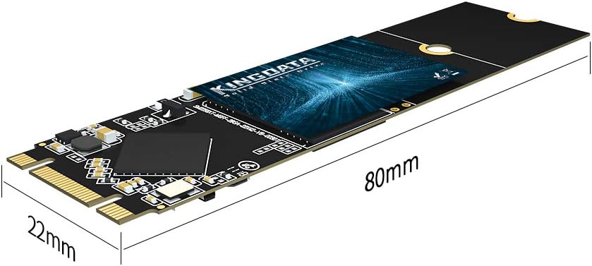 SSD M.2 2280 128GB KINGDATA Ngff SATA III 6Gb/s Högpresterande intern hårddisk för stationär bärbar dator (128GB, M.2 2280)