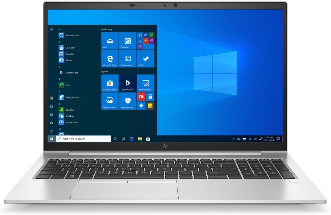 HP EliteBook 850 G7 15,6 tum 1920 x 1080 Full HD Intel Core i5 10310U 512 GB SSD hårddisk 16 GB minne Windows 11 Home Fingerprint Notebook bärbar dator (renoverad)