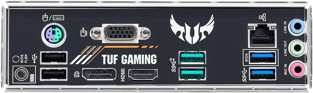 Asus TUF Gaming B450-Plus II moderkortsbas AM4 (ATX, AMD Ryzen, DDR4-minne, M.2, USB 3.1 Gen1+ Gen2, Aura Sync, Ai brusreducerande mikrofon)
