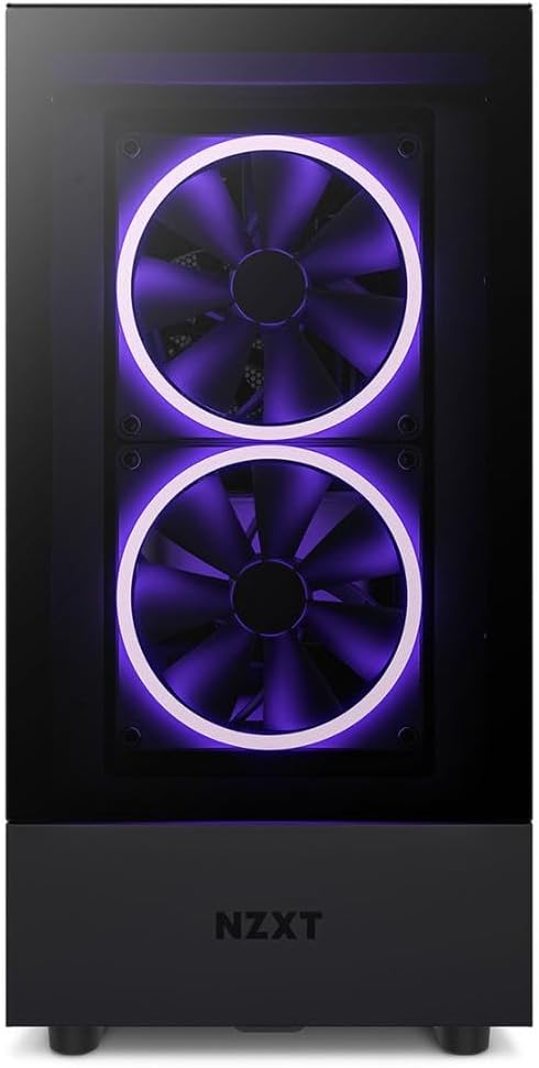 NZXT H5 Flow RGB - Kompakt Mid-Tower ATX PC-chassi - Svart