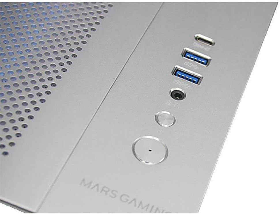 Mars Gaming MC-NOVA, Custom XXL E-ATX Gaming Tower, flyg- och rymdfartsaluminium, helt dubbelfönster härdat glas, Dual Chamber Construction, USB-C