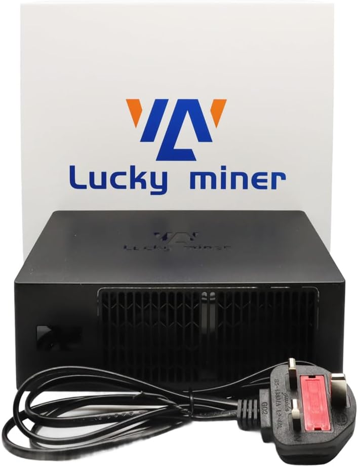 Lucky Miner LV08-120W Bitcoin Miner 4,2TH/s SHA-256 BM1366 ASIC Chip 2,4G WiFi, stöder 42 mynt - BTC, BCH, BSV, Hem/Kontor och P2P/Solo Mining