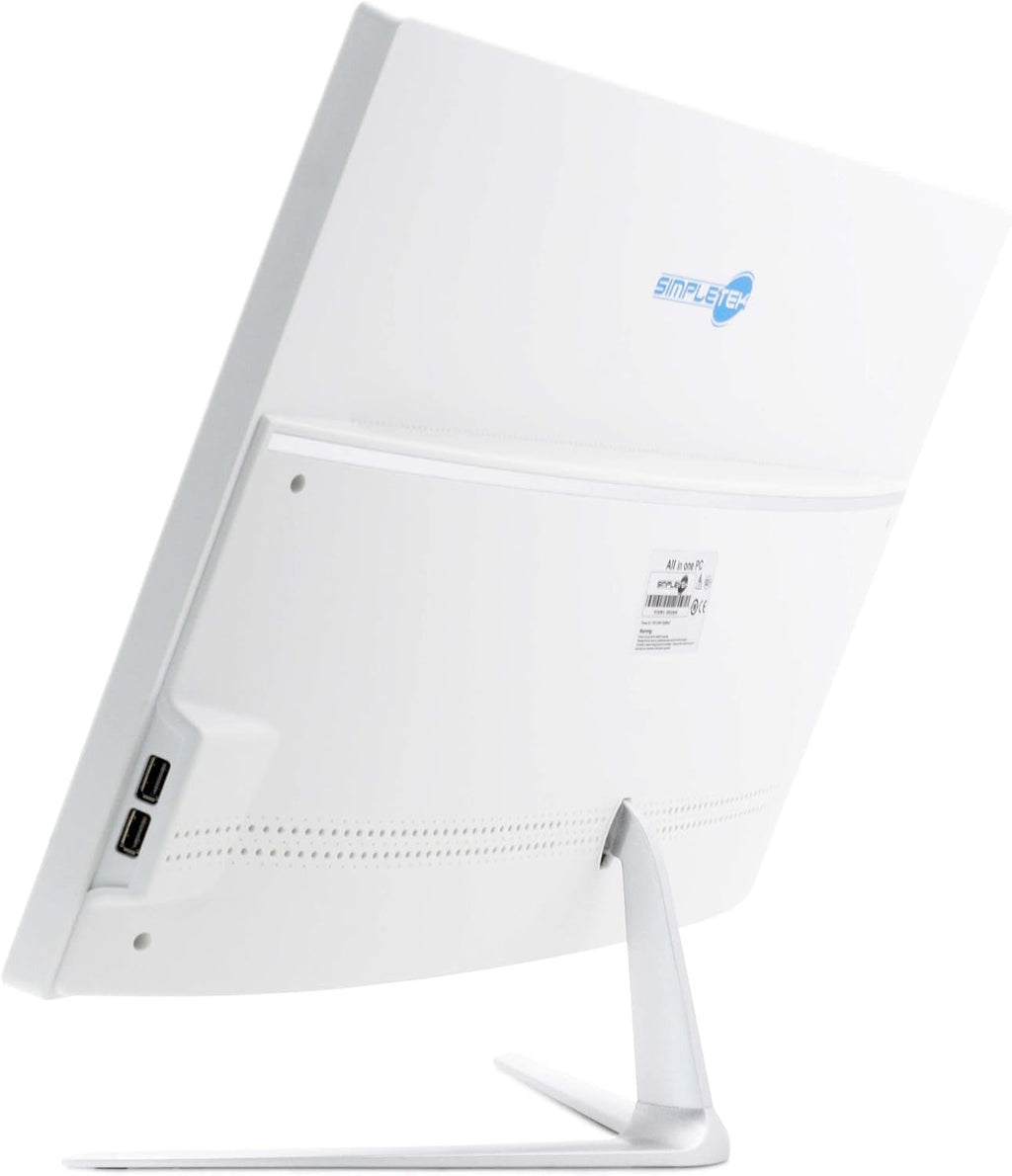 SIMPLETEK PC All in One Core i5 upp till 3,20 GHz, 4 GB SSD RAM 120 GB Windows 10 Pro | 24 tum FHD-skärm integrerad webbkamera WiFi BT LAN HDMI | fast dator för hemmakontor i skolan