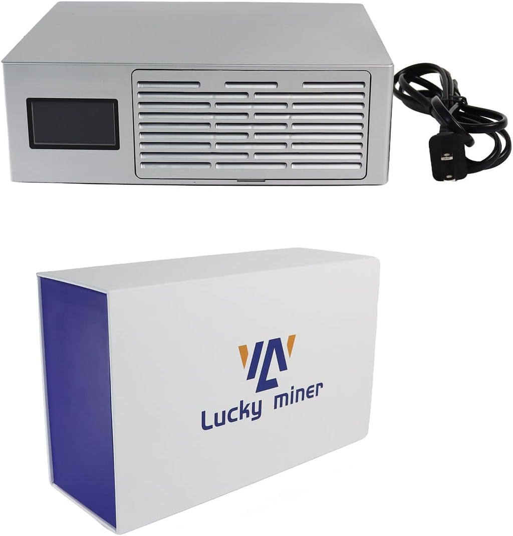 Lucky Miner LV08 Pro 7TH/s 150W | ASIC Bitcoin-brytare för Hem & Kontor | SHA-256 Algoritm | Solo- & P2P-brytning | Stödjer 42+ Mynt (BTC, BCH, BSV) | Tyst Drift