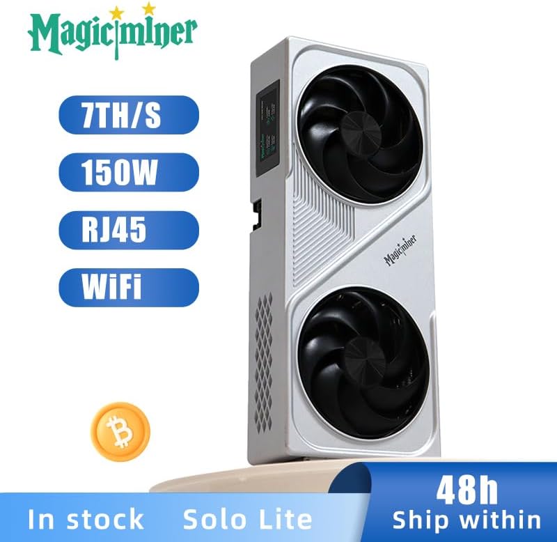 No Tariffs New Magic Miner BG02 7TH/s SHA256 algoritm 150 W Asic Miner Quiet Crypto Miner för hem- och kontorsbruk utan PSU i lager av OEMGMINER
