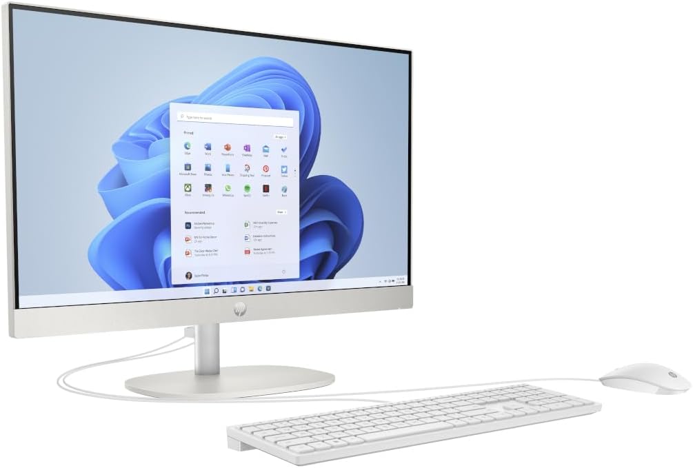 HP All-in-One PC 27-cr0111ng [68,5cm (27") FHD-Display, Ryzen 3 7320U, 8GB RAM, 512GB SSD, DOS]