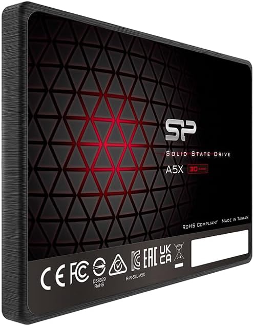 Silicon Power 256GB SSD 3D NAND A5X SLC Cache Performance Boost SATA III 2.5" Internal Solid State Drive SP256GBSS3A55S25AY