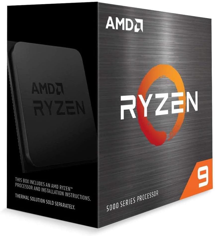 AMD Ryzen 9 5900X Processor, 3.7 GHz, Låda