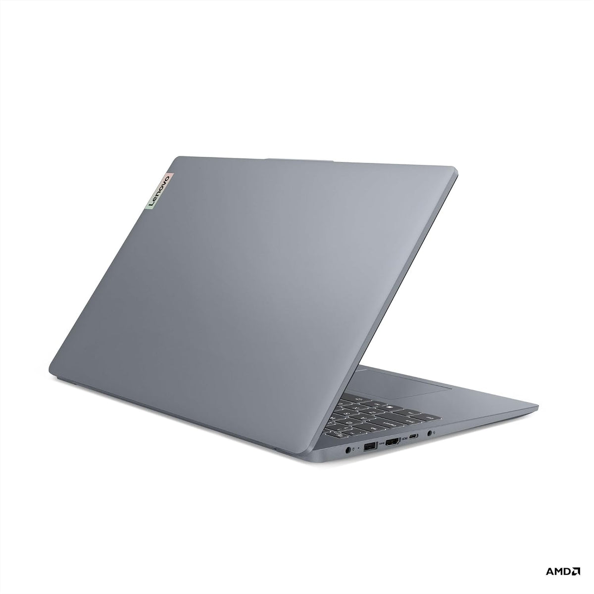 Lenovo IdeaPad Slim 3 82XQ012NMX 15,6" bärbar dator, Windows 11 Home S, grå – Full HD, Ryzen 3, 8GB RAM, 512GB SSD