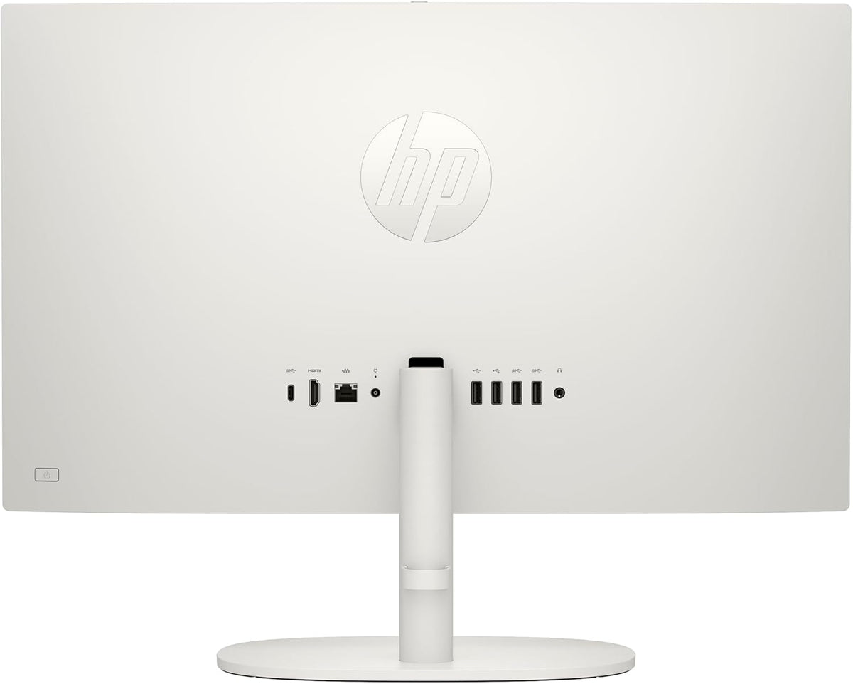 HP All-in-One 22-dg0038ns 21,5-tums dator (Intel N100, 8 GB RAM, 256 GB SSD, Intel UHD Graphics, FreeDos) – vitt – spanska Qwerty-tangentbord