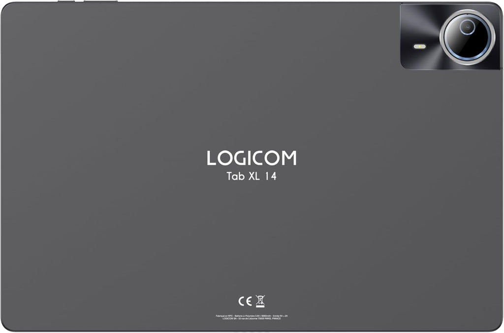 Logicom Tab XXL 14 – Android 15 surfplatta på 14 tum – Octa-Core 1,6 Ghz