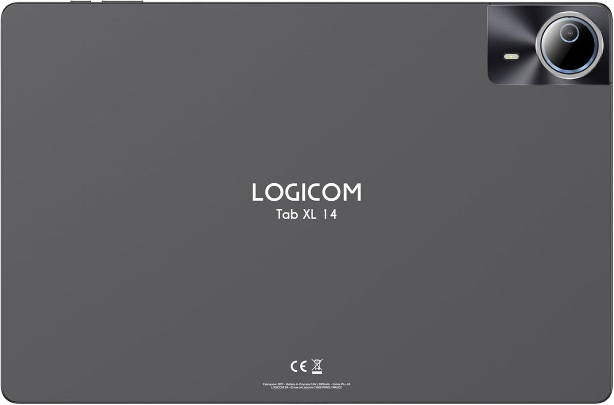 Logicom Tab XXL 14 – Android 15 surfplatta på 14 tum – Octa-Core 1,6 Ghz