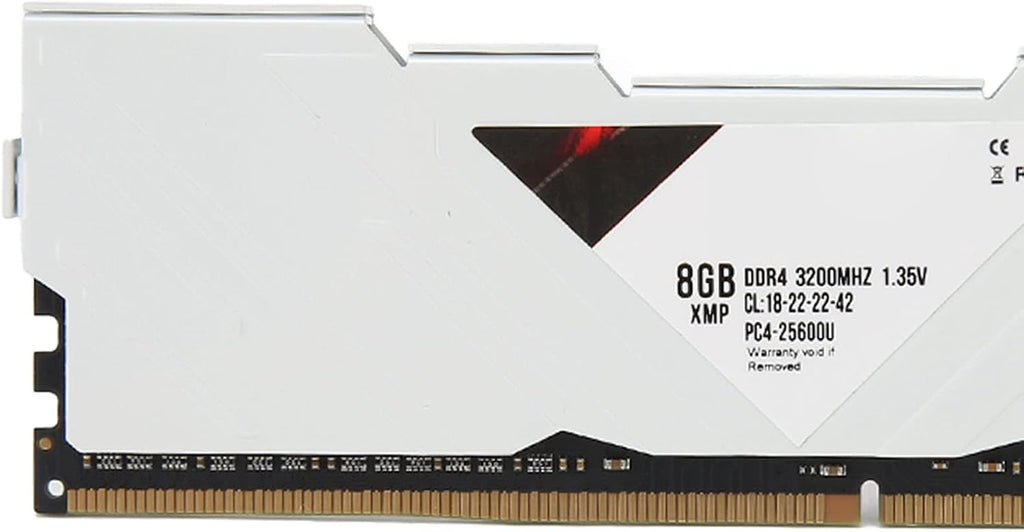 SUNGOOYUE 8GB DDR4 RAM 3200MHz Desktop Memory Module, 2x8GB Kit med Aluminiumfodral för Speldator, CL18 22 22 42, 1,35V (Svart)
