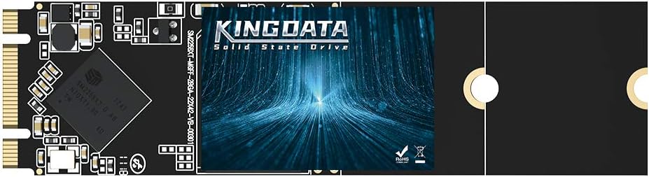 SSD M.2 2280 128GB KINGDATA Ngff SATA III 6Gb/s Högpresterande intern hårddisk för stationär bärbar dator (128GB, M.2 2280)