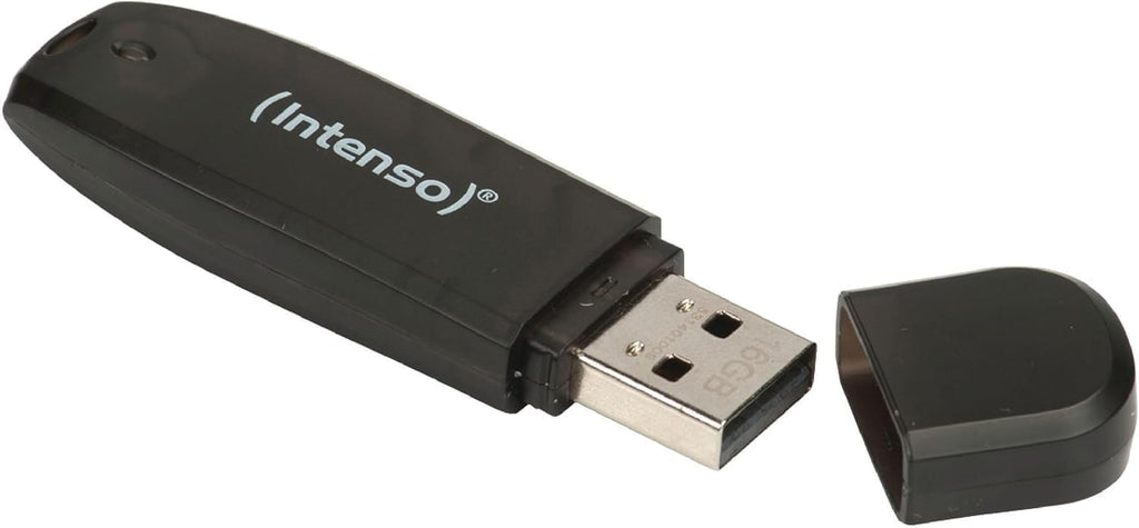 Intenso 3502470 Rainbow USB-minne, 16GB, Svart