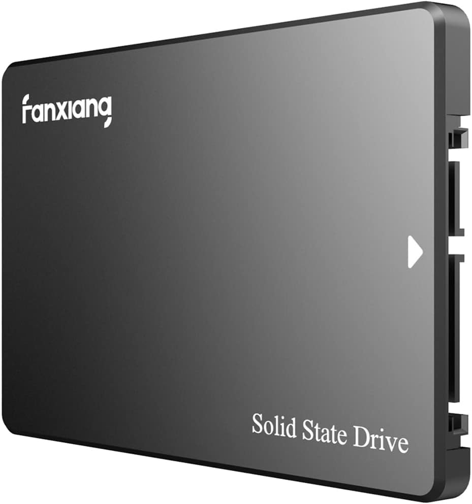 Fanxiang S101 1 TB SSD SATA III 6 Gb/s 2,5 tum intern solid state-enhet, läshastighet upp till 550 MB/sek, kompatibel med bärbara datorer och PC stationära datorer (svart)