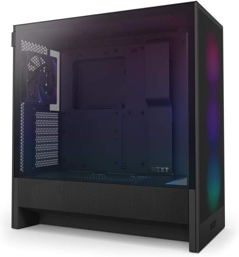 NZXT H5 Flow RGB - Kompakt Mid-Tower ATX PC-chassi - Svart