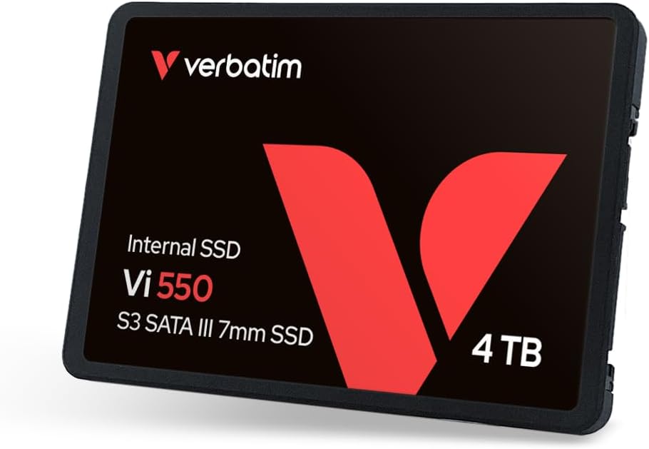 Verbatim Vi560 S3 SSD, intern SSD-enhet med 2 TB datalagring, Solid State Drive med SATA III M.2 2280 och 3D NAND-teknik, svart, perfekt för bärbar dator och Ultrabook