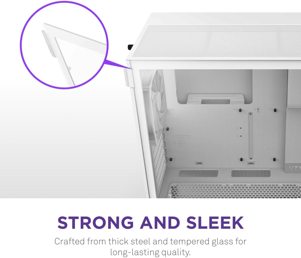 NZXT H5 Flow RGB - Kompakt Mid-Tower ATX PC-chassi - Svart