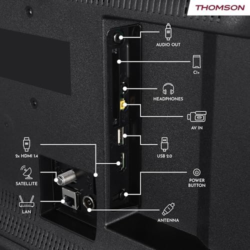 Thomson TV 50 tum (126 cm) 4K UHD Smart Fire TV, Alexa Röststyrning, Trippel tuner (DVB-T/T2/C/S/S2), Dolby Vision, Dolby Atmos, HDR10, HDMI 2.1, WiFi, Bluetooth - 50UF4S35